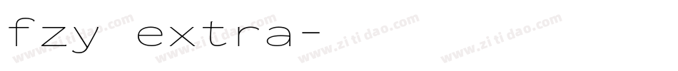 fzy extra字体转换